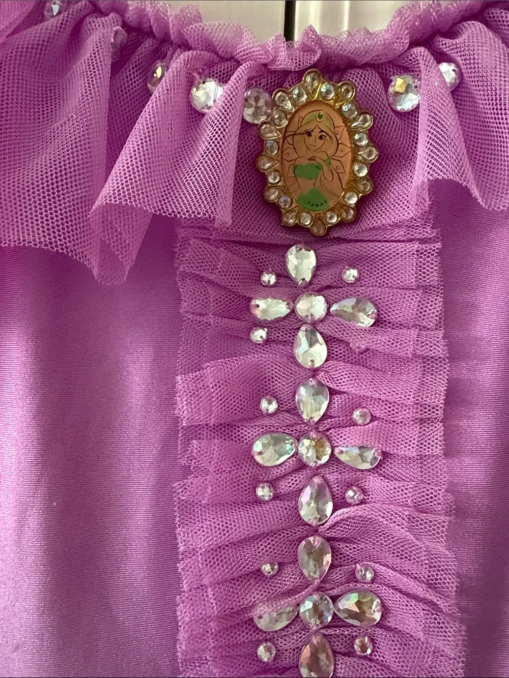 Purple Princess Jasmine Tulle Costume Dress for Kids